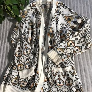 Print cardigan